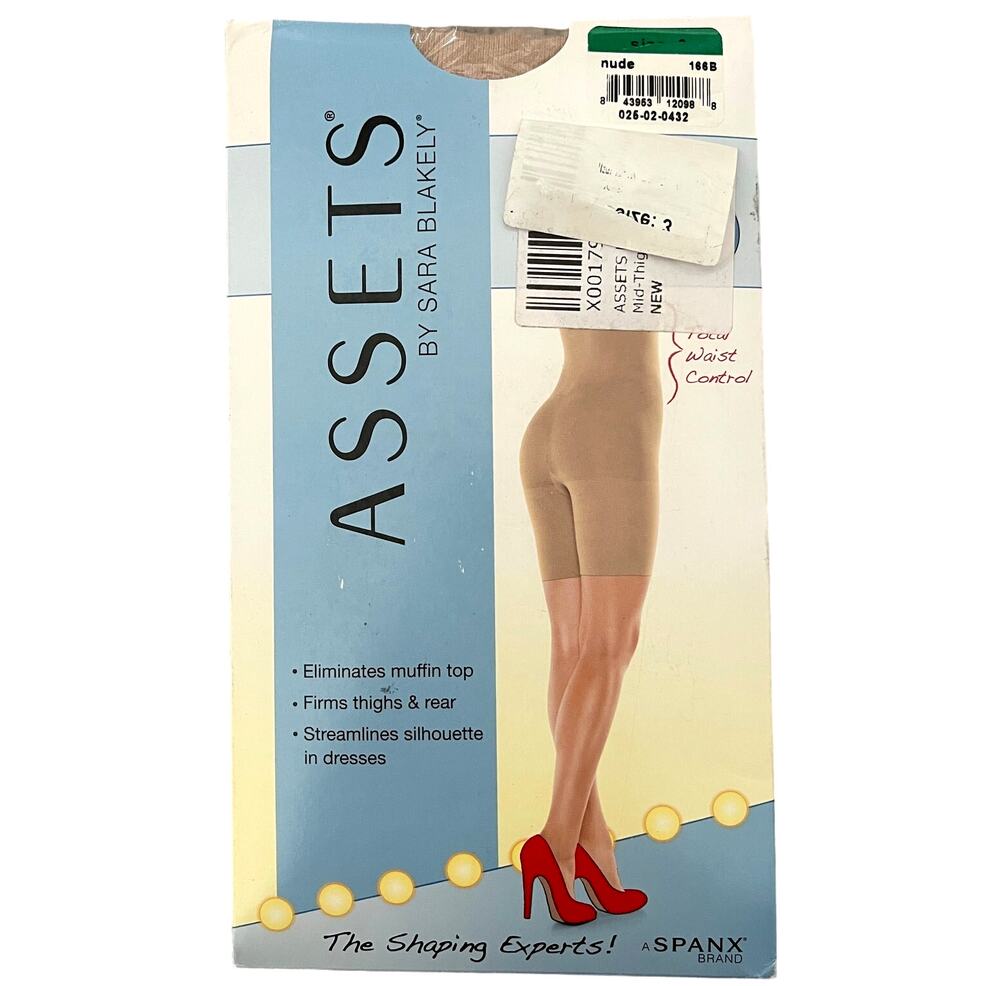 Assets by Spanx Sensational Hi-Waist Mid Thigh Shaper 166B - Nude - Size 3